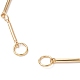 Brass Bar Link Chain Bracelet Making AJEW-JB01186-02-3