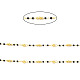 Handgefertigte Perlenketten aus Messing CHC-P011-B01-G-2