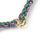 Плетеные браслеты нейлоновый шнур BJEW-O167-01-3