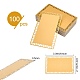 アルミブランク熱転写名刺  laciness＆長方形のプラスチックボックス付き  オレンジ  86x54x0.5mm  ボックスサイズ：95.5x59.5x24.5mm  100個/箱 DIY-WH0195-03B-2