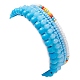 5Pcs 5 Style Evil Eye Lampwork & Synthetic Turquoise & Natural Pearl  Beaded Stretch Bracelets Set BJEW-JB09708-5