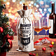 CREATCABIN Cotton Wine Gift Bag Don't Say I Wish Say I Will Wine Bottle Bags with Drawstring for Friend Client Teacher Congratulation Housewarming Wedding Party Anniversary Christmas 5.91 x 13.39 Inch ABAG-WH0005-72E-5