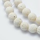 Brins de perles de pierre de lave naturelle G-F531-8mm-G17-2