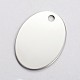 Stainless Steel Stamping Blank Tag Pendants STAS-L166-02-2