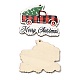 Большие деревянные подвески с рождественским принтом на одно лицо WOOD-D025-25-1