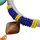 Нейлоновый шнур кисточка нагрудник ожерелья NJEW-I085-3