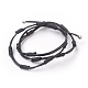 Cowhide Leather Cord Wrap Bracelets BJEW-JB03882-1