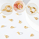 Beebeecraft 1 Box 20Pcs Spring Clasps 18K Gold Plated Spring Ring Round Clasps 7mm for Jewelry Making Findings KK-BBC0001-98-4