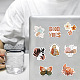 100Pcs Bohemia Style Waterproof PVC Plastic Sticker Labels BOHO-PW0001-088-7