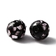 Perline lampwork handmade&nbsp;GLAA-WH0033-48D-1