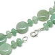 Collares de perlas naturales aventurina verde NJEW-S393-18-2