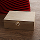 Gorgecraft Rechteck Holz Hochzeit Doppelring Box OBOX-GF0001-09-5