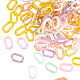 Nbeads 120 Stück 6 Farben transparente Acrylverbindungsringe TACR-OC0001-05-1