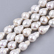 Hebras de perlas keshi de perlas barrocas naturales PEAR-Q015-018-1