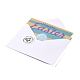 Papier rectangle cartes de vœux DIY-C025-06-3