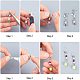 arricraft 100 Pcs 2 Sizes Clear Plastic Clip-on Earring Converter Component for Non Pierced Ears(2 Styles) KY-AR0001-02-5