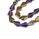 Electroplate Glass Beads Strands EGLA-S188-15-C03-3