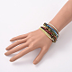 La cire colorée cordon bracelets multi-brins BJEW-JL100-02-2