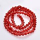 Faceted Bicone Glass Beads Strands X-EGLA-P017-4mm-07-2