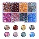 160Pcs 8 Colors Transparent Baking Painted Glass Beads DGLA-YW0001-05-1