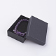 Bracelets extensibles avec perles en pierre précieuse naturelle BJEW-JB03553-4