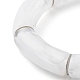 Set di braccialetti elastici con perline tubolari curve per ragazze BJEW-JB06947-16