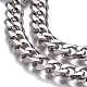 201 Stainless Steel Cuban Link Chains CHS-P007-04P-02B-2