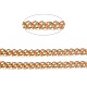 Cadena de bordillo de latón dorado esmaltado CHC-H103-07I-G-2