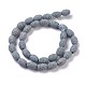 Brins de perles de pierre de lave naturelle G-F643-A04-2