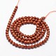 Goldstone-Perlen Stränge&nbsp;X-G-N0200-01A-3mm-2