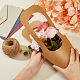 40Pcs Kraft Paper Flower Gift Bags Bouquet Wrapping Paper Pouches Cones-Shaped Gift Packaging Bags Convenient Handles Wrap Tote Bags for Valentine Day Wedding Graduation Party AJEW-WH0165-48-5