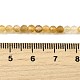 Природный желтый кварц нитей бисера G-G259-D03-3mm-5