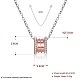 Collares pendientes de plata de ley 925 STER-BB30763-7