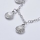Adjustable Glass Seed Bead & Tibetan Style Zinc Alloy Charm Bracelet Sets BJEW-JB04282-03-7