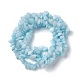 Natürliche weiße Jade Chip-Perlen-Stränge G-G905-02-3