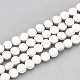 Chapelets de perles en hématite synthétique sans magnétiques G-T114-18-2