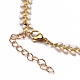 Brass Enamel Cobs Chain Bracelets BJEW-JB05754-3