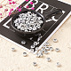 Perles alphabet acryliques plaquées couleur argent craftdady DIY-CD0001-04-5