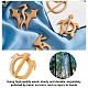 GORGECRAFT 4 Styles Wooden Animal Shape Brooch Pin Handmade Wooden Brooch Knitting Scarf Shawl Pins Stick Set Sweater Buckle for Home DIY Decoration Craft Costume Accessory JEWB-GF0001-18-4