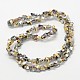 Half Plated Faceted Butterfly Electroplated Glass Beads Strands EGLA-F105-01C-3