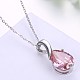 Cute Sterling Silver Pendant Necklaces NJEW-BB29076-1