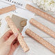 GORGECRAFT 5 Styles Wooden Handle Clay Texture Roller 6 Inch Modeling Pattern Pottery Tools Handmade Clay Slab Rollers Pins for Ceramics Pastries Cookies or DIY Projects DIY-GF0004-96-3