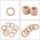 FINGERINSPIRE 10 Pieces Wooden Rings Natural Beech Wood Rings Without Paint Smooth Unfinished Solid Wood Circles for Craft DIY Teething Ring Pendant Connectors Jewelry Making(40mm) WOOD-FG0001-07B-6