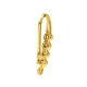 Rack Plating Brass Pave Cubic Zirconia Earring Hooks KK-O143-16G-2