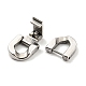 304 Stainless Steel Fold Over Clasps STAS-D026-01A-P-2