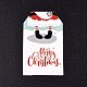 紙ギフトタグ  hange tags  美術工芸用  クリスマスのために  父のクリスマスの模様で  カラフル  50x30x0.3mm  穴：5mm CDIS-L003-E06-A-1