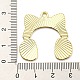 亜鉛合金エナメルペンダント  ライトゴールド  ヘッドセットの魅力  ピンク  29.5x30.5x1.3mm  穴：2.2mm ENAM-I058-B01-3