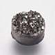 Cabochons en résine d'imitation quartz druzy RESI-E013-02K-6mm-1