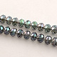 Chapelets de perles en verre électroplaqué EGLA-S096-2mm-07-2