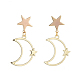 Collana pendente e set di gioielli con orecchini pendenti SJEW-JS01084-01-7